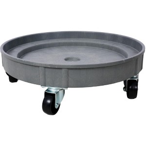 NAYSAYE Drum Dolly 900lbs Capacity Heavy Duty Plastic Cart with Swivel Casters for 30 and 55 Gallon Barrels, Gray, 24.2"*7.5"*14.4" - 1 of 4