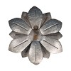 8.25 x 9.5 inch Whitewashed Galvanized Metal Layered Flower Wall Décor - Foreside Home & Garden - 3 of 4