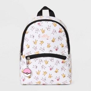 Kids' Pikachu 11" Mini Backpack - White - 1 of 4