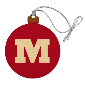 Monmouth College Primary Logo Wood Christmas Tree Holiday Ornament - 1 of 4