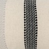 14X22 Inch Hand Woven Stripe Pillow Gray Cotton With Polyester Fill by Foreside Home & Garden - 4 of 4