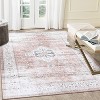 Vintage Distressed Washable Area Rug - Low Pile Non-Slip Foldable Carpet Retro Printed Stain Resistant Soft Indoor Rug for Living Room Bedroom - 2 of 4
