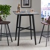 TiramisuBest CLEARWATER RECT SLD TOP Table with Dark Oak for Dining Tables - 2 of 4