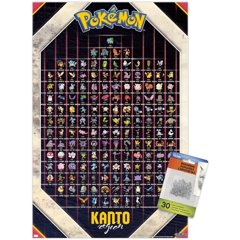 Trends International Pokémon - Alola Region Unframed Wall Poster Print  White Mounts Bundle 14.725 x 22.375