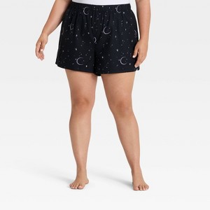 Women's Halloween Flannel Boxer Pajama Shorts - Hyde and EEK! Boutique™ - 1 of 3