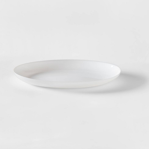 Glass serving clearance platter