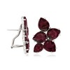 Ross-Simons 18.10 ct. t.w. Garnet Cluster Earrings in Sterling Silver - 3 of 4