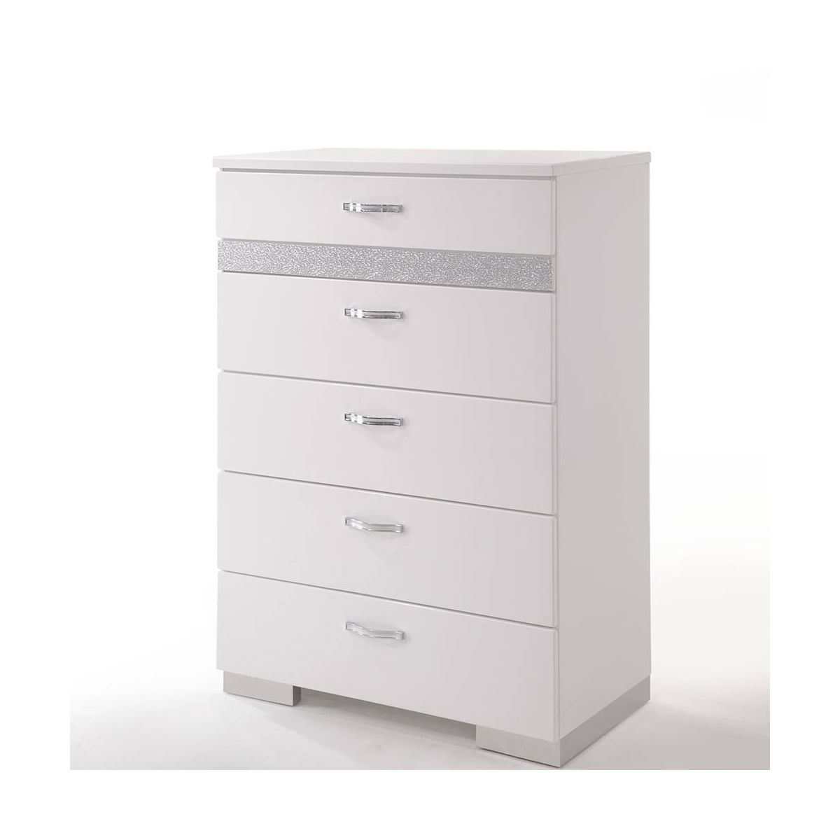 Acme Furniture Naima Ii Dresser White High Gloss Finish