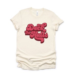 Simply Sage Market Women's Retro Deck The Halls Short Sleeve Graphic Tee - 1 of 4