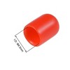 Unique Bargains Rubber Vinyl Round Tube Bolt Thread Protectors End Caps Cover Red 50 Pcs - 3 of 4