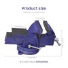 6" Bench Vise, Table Vise Clamp-On with 360° Swivel Base, Heavy Duty Cast Iron Clamping Vise for Woodworking Industrial Use - 2 of 4