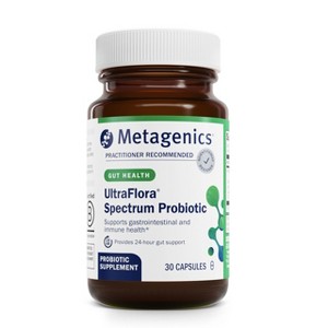 Metagenics UltraFlora Spectrum - Digestive & Immune Health Supplement - Daily Probiotic - Non-GMO & Gluten-Free - 30 Capsules - 1 of 4