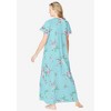 Only Necessities Plus Size Short Pintuck Knit Gown - 3 of 4