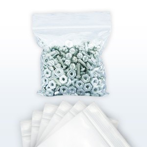 UOFFICE 1000 Reclosable Clear Poly Bags 4"x6",  2 Mil Resealable Bags - 1 of 4