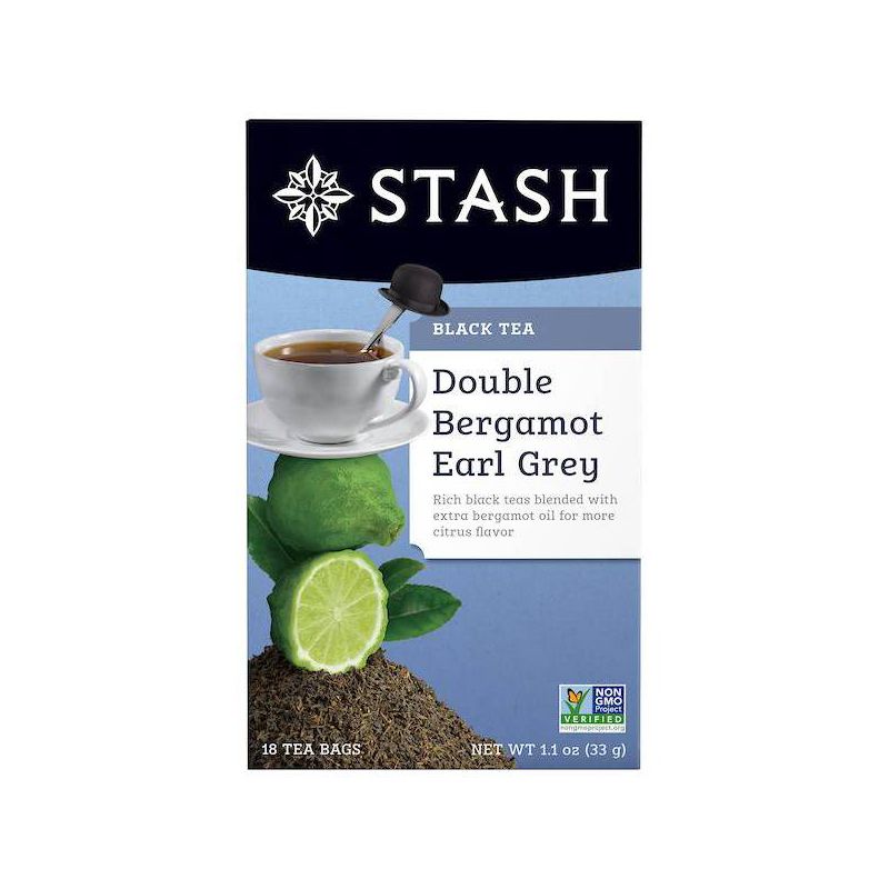 Stash Double Bergamont Earl Grey Black Tea Bags - 18ct, 1 of 4