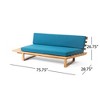Maggift Outdoor Patio Seating Sets, Unique Design, Ideal for Conversations, Perfect for Gardens and Living Spaces, Blue, 75.75"*28.75"*26.75" - 2 of 4