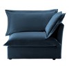 Modern Chenille Fabric Single Sofa With 1 Big Back Cushion And 2 Big Pillows,Single Couch,Slipcovered Chair-Maison Boucle - 4 of 4