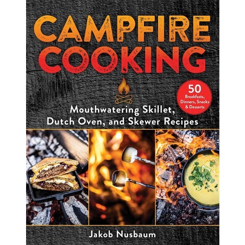 Cooking on a campfire in nature, cooking on a campfire in the campaign.  Camp kitchen, cooking