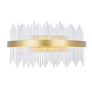 CWI Lighting Genevieve LED Wall Sconce With Medallion Gold Finish - 1 of 4