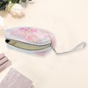Unique Bargains Women's Portable Sequin Heart Makeup Bag Blue Pink 1 Pc - 3 of 3