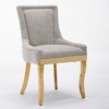 CLIHOME Set of 2 Chenille Dining Chairs, Upholstered Comfort Chairs for Dining/Lounge, Accent Seating with Textured Fabric - 2 of 4