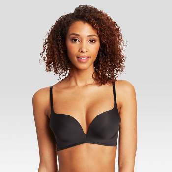 All.you. Lively Women's All Day Deep V No Wire Bra - Jet Black 34b : Target