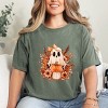 Simply Sage Market Girl Ghost Floral Garment Dyed Tee - 2 of 4