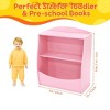 Nursery Kids Bookshelf and Toy Organizer, 2 Tier Wood Toy Storage Organizer for Kids Rooms, Children Bookcase, Book Display Shelf - 2 of 4