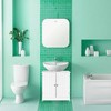 FURNIinspire Bathroom Storage Cabinets Under Sink Organizer, Storage Furniture Bathroom Sink Cabinet, Bathroom Cabinet, White, 11.69"*23.35"*23.62" - 4 of 4