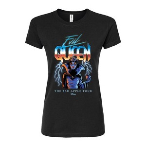 Women's - Disney Villains - Evil Queen Bad Apple Tour Juniors Fitted Graphic T-Shirt - 1 of 3