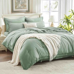 BAGOKIE 7pc Boho Tassel Bed in a Bag Comforter Set for All Season - 1 of 4