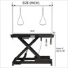 VisioGear 49.6" Dog Pet Grooming Table with Adjustable Height, Pet Dog Cat Grooming Table, Black, 49.6"*26"*36" - 3 of 4