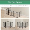 Akoasm 40 Inch 8-Panel Portable & Foldable Metal Pet Playpen With Anti-Rust Coating For Large Medium Dogs-Black - 4 of 4