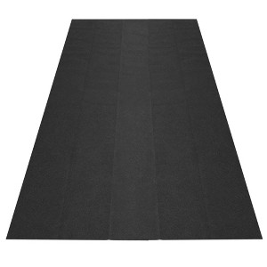 AutoFloorGuard AFG8020 20 Foot x 7.3 Foot Golf Cart Large Size Garage Carpet Containment Mat with Stay-Put Corners and Anti-Slip Backing, Black - 1 of 4