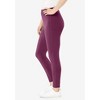 Woman Within Plus Size Tall Stretch Cotton Legging - 4 of 4