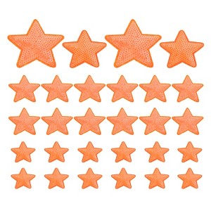 Unique Bargains DIY Embroidery Sequin Glitter Star Shape Iron on Patches 28 Pcs - 1 of 4