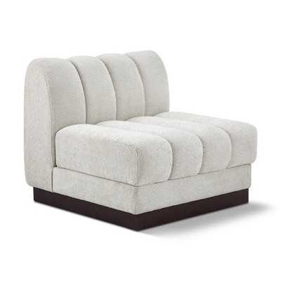 Meridian Furniture,Quinn Chenille Fabric Armless Chair