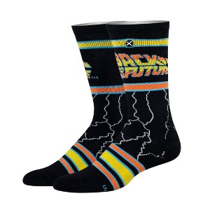 Odd Sox, Back To The Future Lightning, Funny Novelty Socks, Large - 1 of 2