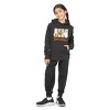 Everyday Kids “Boo Crew” Halloween Pullover Hoodie – Cute Ghosts and Pumpkins – Cozy Fall Sweatshirt for Girls, Black - 2 of 3