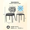 3 Piece Outdoor Bistro Set, Patio Rattan Bistro Set with Coffee Table, Front Porch Chairs Wicker Conversation Set for Lawn, Garden, Balcony, Backyard - 4 of 4