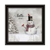 2Piece Vignette Winter Peace On Earth Black Framed Wall Art for Living Room, Holiday Wall Art Print for Home Decor, Bedroom Wall Art by RobinLee Viera - 2 of 4
