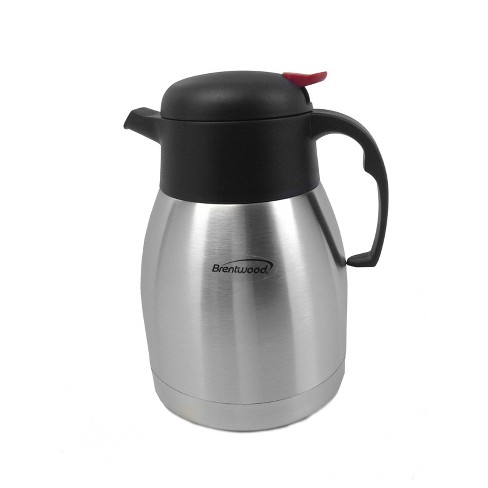 68Oz/2L Thermal Coffee Carafe Insulated Vacuum Stainless Steel Tea Pitcher  Pot