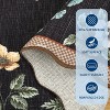 coucheta Floral Washable Area Rug, Multi-size Soft Non Slip Low-Pile Stain Resistant Home Aesthetic Throw Carpet, for Living Room, Bedroom, Dining - 4 of 4