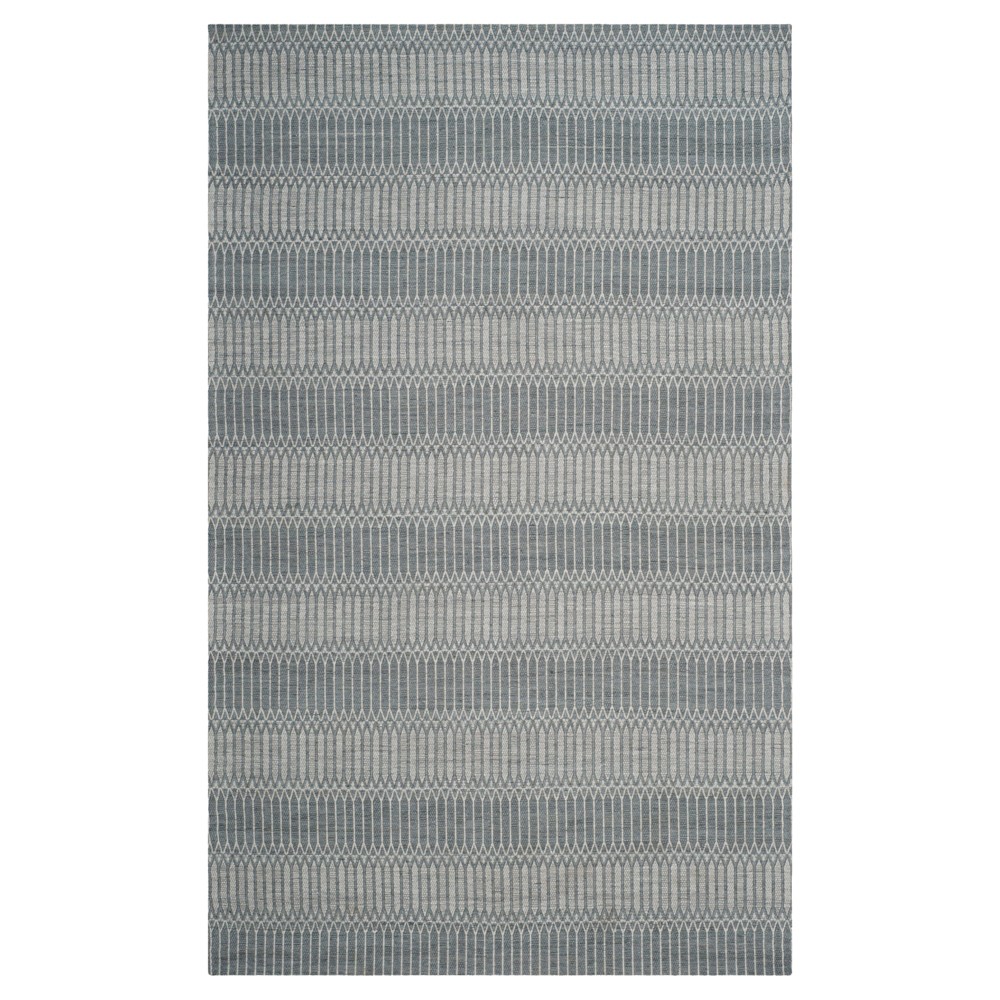 Silver Stripe Woven Area Rug 5'x8' - Safavieh