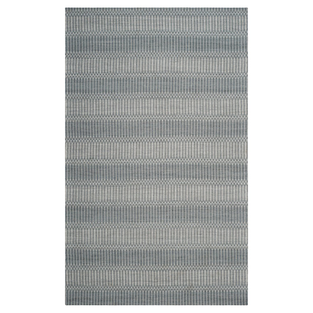 Silver Stripe Woven Area Rug 5'x8' - Safavieh