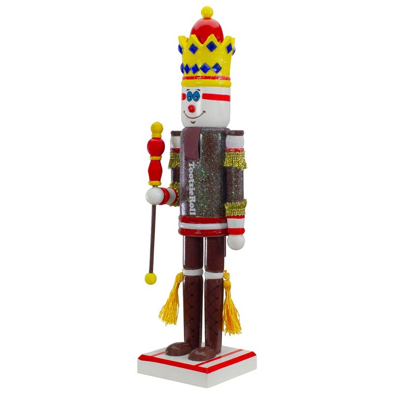 Northlight 14" Tootsie Roll Wooden Christmas Nutcracker Figure with Scepter, 3 of 5