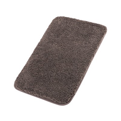 Piccocasa Plush Shaggy Non-Slip Bath Mat Thick Bathroom Rug Show Door Mat Carpet Dark Gray 20 x 31