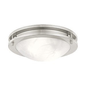 Livex Lighting Ariel 2 - Light Flush Mount in  Brushed Nickel - 1 of 1