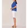Women's Scallop Hem Woven Top - Democracy - 4 of 4