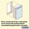 Salsbury Industries Letter Box (Includes Commercial Lock) - Slim - Recessed Mounted - Aluminum - Private Access - 3 of 3